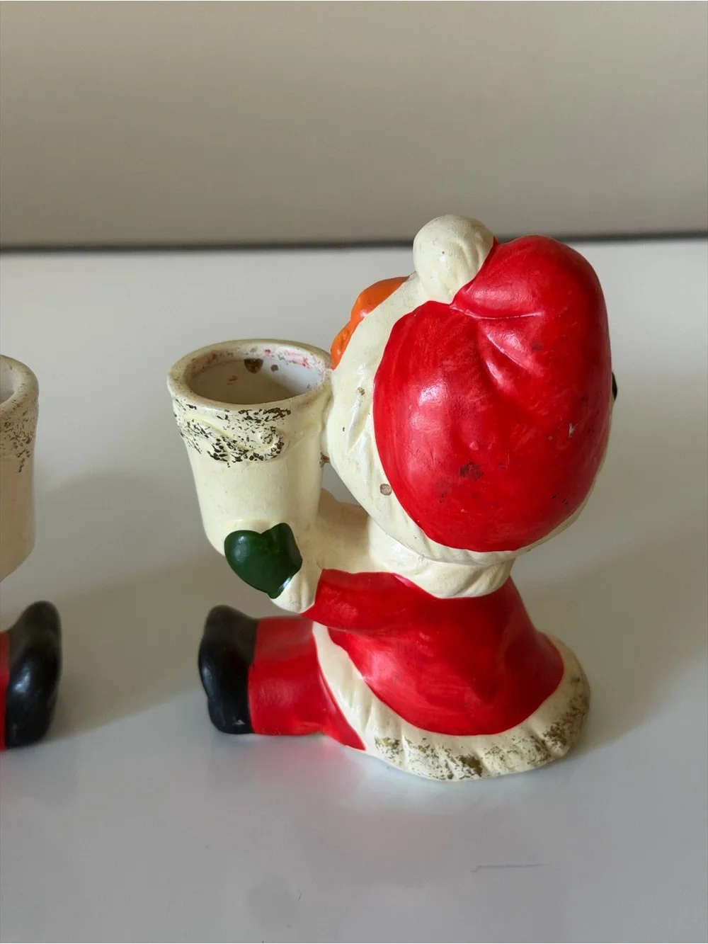 Napcoware Raggedy Ann Christmas Candleholders Pair